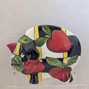 RUSSIAN ARTIST ANATOLY TUROV  SIGNED LARGE CERAMIC PIG SCULPTURE